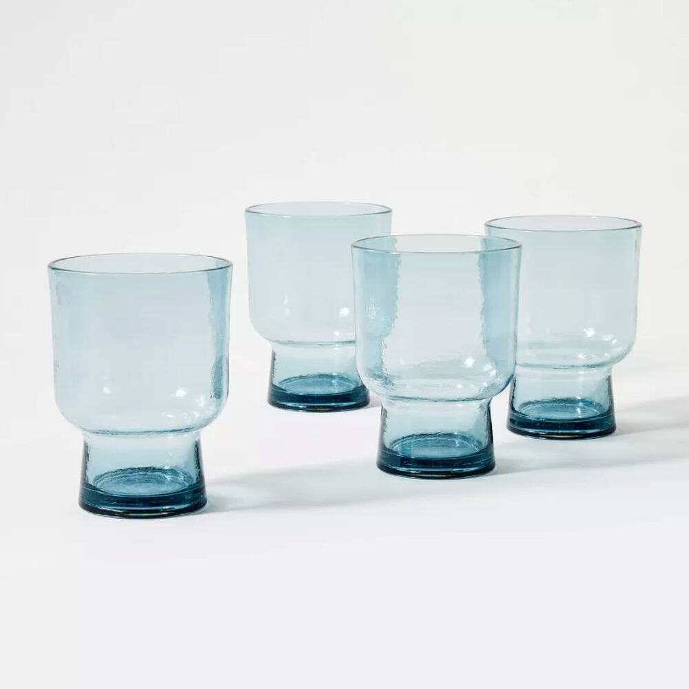 Threshold 14oz 4pcs Teal Small Cup Set NEW